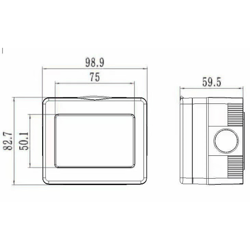 Priză întrerupător rezistentă la intemperii 13A HK4113-WP