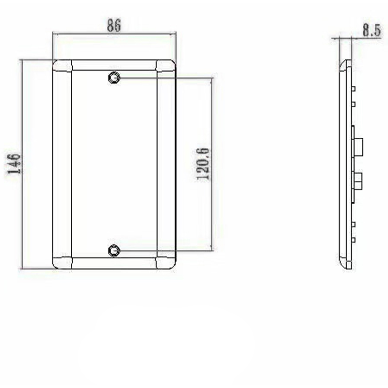 Priză comutată unipolară cu 2 grupuri de 13A din bachelită HK6213F